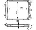 MAHLE Chladi vody MAO CR 370 000P, CR 370 000P
