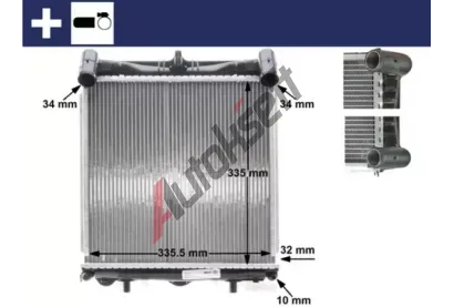 MAHLE Chladi vody MAO CR 370 000S, CR 370 000S
