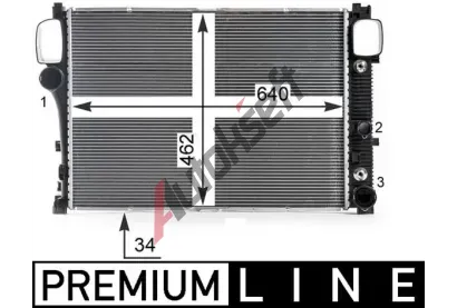 MAHLE Chladi� vody MAO CR 38 000P, CR 38 000P