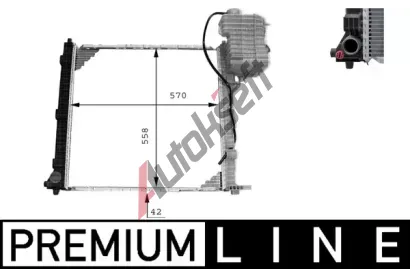 MAHLE Chladi� vody MAO CR 384 000P, CR 384 000P