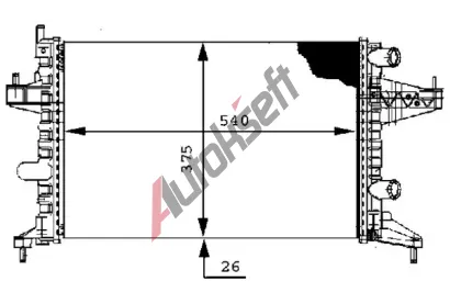 MAHLE Chladi vody MAO CR 388 000S, CR 388 000S