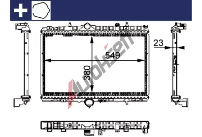 MAHLE Chladi vody MAO CR 392 000S, CR 392 000S