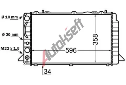 MAHLE Chladi vody MAO CR 396 000S, CR 396 000S