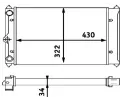Chladi vody MAHLE ‐ MAO CR 408 000S