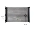 MAHLE Chladi vody MAO CR 408 000S, CR 408 000S