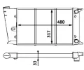 MAHLE Chladi� vody MAO CR 418 000P, CR 418 000P