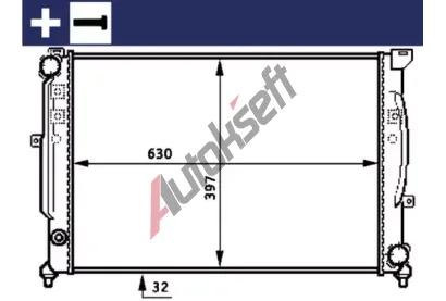 MAHLE Chladi vody MAO CR 423 000S, CR 423 000S