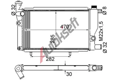 MAHLE Chladi vody MAO CR 428 000S, CR 428 000S