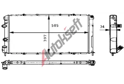 MAHLE Chladi vody MAO CR 434 000S, CR 434 000S