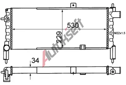 MAHLE Chladi vody MAO CR 442 000S, CR 442 000S