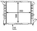 MAHLE Chladi vody MAO CR 445 000P, CR 445 000P