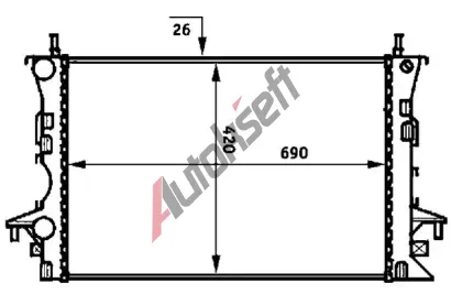 MAHLE Chladi vody MAO CR 459 000S, CR 459 000S