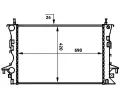 MAHLE Chladi vody MAO CR 459 000S, CR 459 000S