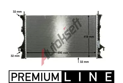 MAHLE Chladi vody MAO CR 461 000P, CR 461 000P