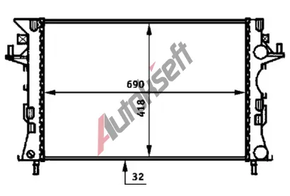 MAHLE Chladi vody MAO CR 461 000S, CR 461 000S