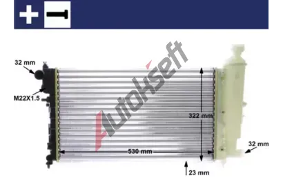 MAHLE Chladi vody MAO CR 468 000S, CR 468 000S