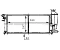 MAHLE Chladi vody MAO CR 468 000S, CR 468 000S