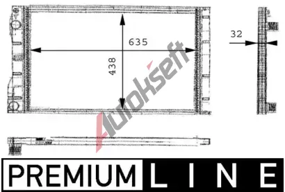 MAHLE Chladi vody MAO CR 480 000P, CR 480 000P