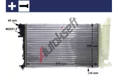 MAHLE Chladi vody MAO CR 481 000S, CR 481 000S