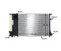 MAHLE Chladi vody MAO CR 495 000S, CR 495 000S
