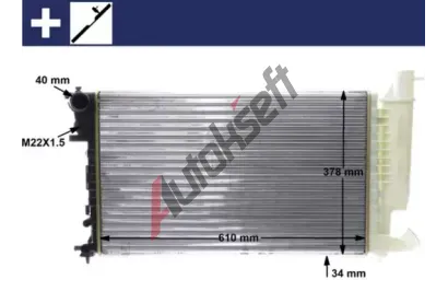 MAHLE Chladi vody MAO CR 498 000S, CR 498 000S