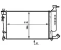 MAHLE Chladi vody MAO CR 498 000S, CR 498 000S