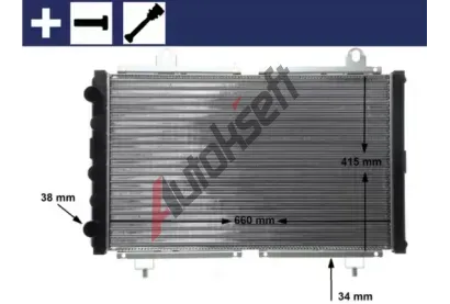 MAHLE Chladi vody MAO CR 499 000S, CR 499 000S