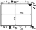 MAHLE Chladi vody MAO CR 515 000S, CR 515 000S