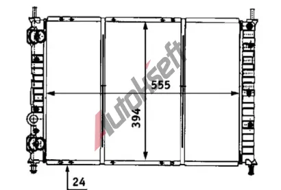 MAHLE Chladi vody MAO CR 525 000S, CR 525 000S