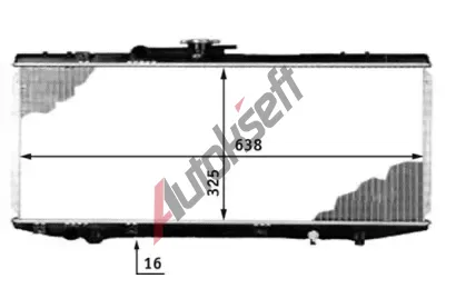 MAHLE Chladi vody MAO CR 536 000S, CR 536 000S