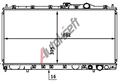 MAHLE Chladi vody MAO CR 537 000S, CR 537 000S