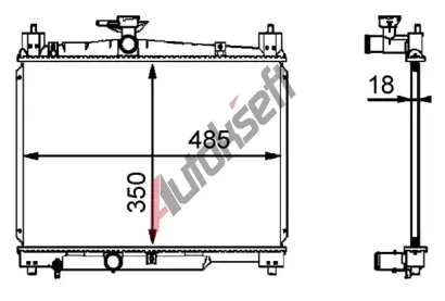 MAHLE Chladi vody MAO CR 539 000S, CR 539 000S