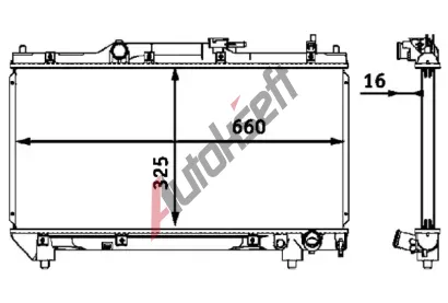 MAHLE Chladi vody MAO CR 544 000S, CR 544 000S