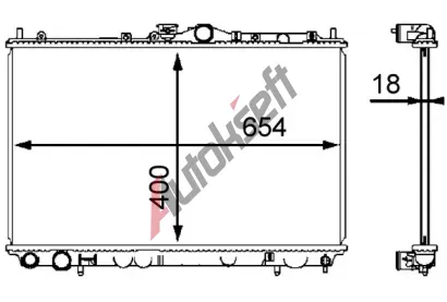 MAHLE Chladi vody MAO CR 549 000S, CR 549 000S