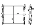 MAHLE Chladi vody MAO CR 553 000S, CR 553 000S