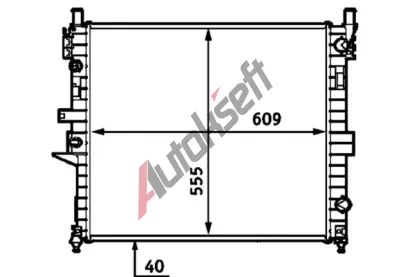 MAHLE Chladi vody MAO CR 554 000S, CR 554 000S