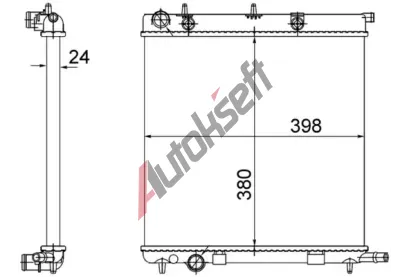 MAHLE Chladi vody MAO CR 556 002S, CR 556 002S