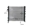 MAHLE Chladi vody MAO CR 556 002S, CR 556 002S