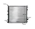 MAHLE Chladi vody MAO CR 557 000S, CR 557 000S