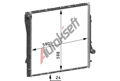 MAHLE Chladi� vody MAO CR 566 000S, CR 566 000S