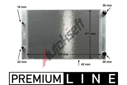 MAHLE Chladi� vody MAO CR 576 000P, CR 576 000P