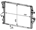MAHLE Chladi vody MAO CR 585 000P, CR 585 000P