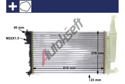 MAHLE Chladi vody MAO CR 596 000S, CR 596 000S