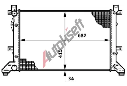 MAHLE Chladi vody MAO CR 606 000S, CR 606 000S