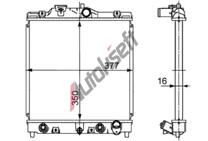MAHLE Chladi vody MAO CR 611 000S, CR 611 000S