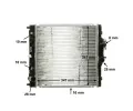 MAHLE Chladi vody MAO CR 611 000S, CR 611 000S