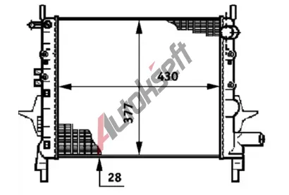MAHLE Chladi vody MAO CR 614 000P, CR 614 000P