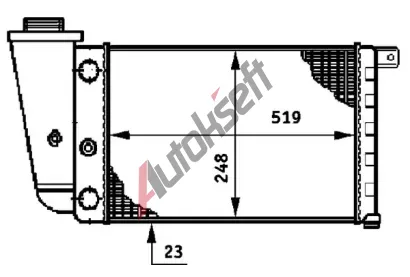 MAHLE Chladi vody MAO CR 617 000S, CR 617 000S