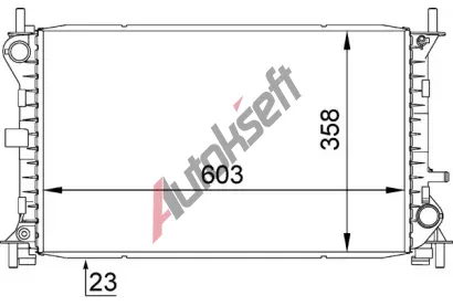 MAHLE Chladi vody MAO CR 627 000S, CR 627 000S
