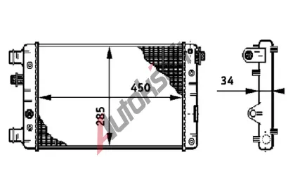MAHLE Chladi vody MAO CR 632 000S, CR 632 000S